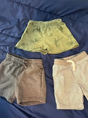 Bundle of 3 boys shorts. Roughly size 24 months. Cat & Jack and Jurassic Park.